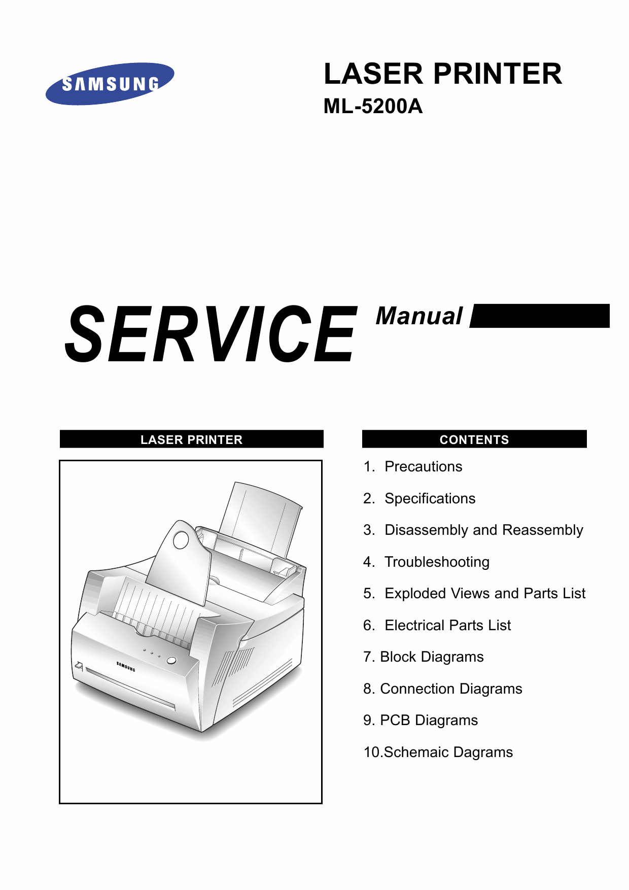 Samsung Laser-Printer ML-5200A Parts and Service Manual-1